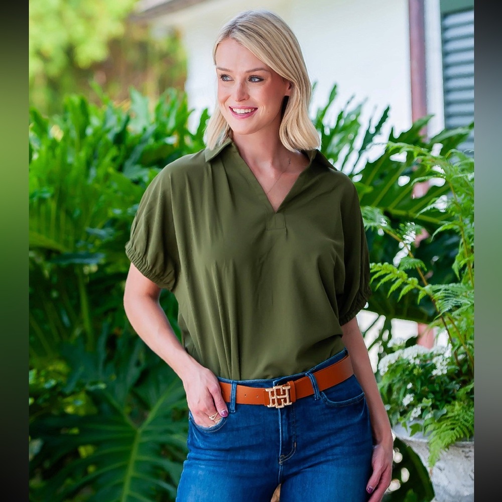 Caroline Hill Bridgette Camel Belt